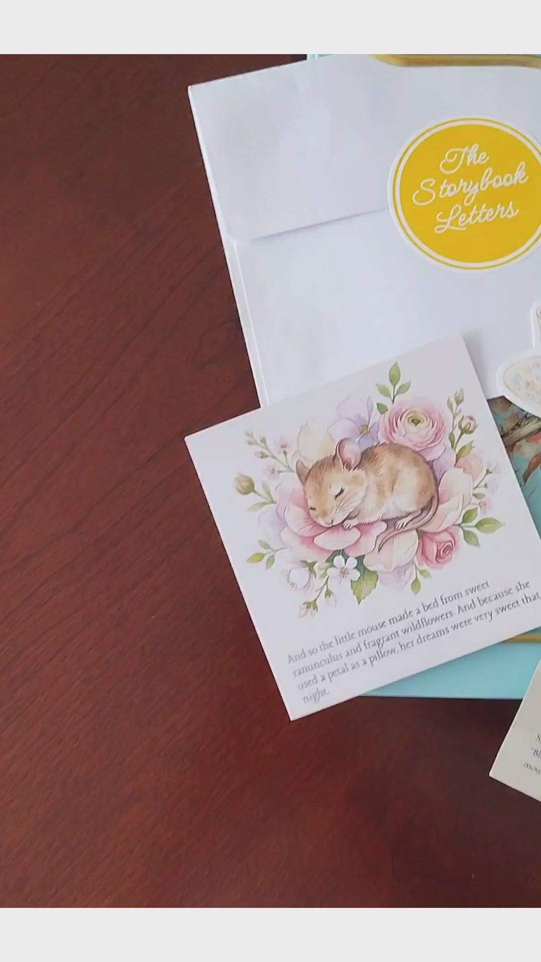 Video showing items included in The Storybook Letters envelope 